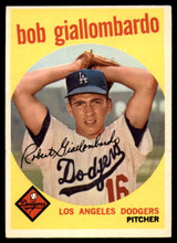 1959 Topps #321 Bob Giallombardo Dodgers G/VG