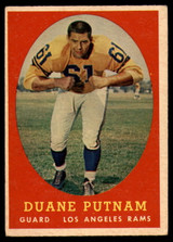 1958 Topps #55 Duane Putnam VG 1958 Topps #55 Duane Putnam VG