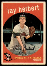 1959 Topps #154 Ray Herbert UER VG ID: 66692 1959 Topps #154 Ray Herbert UER VG ID: 66692
