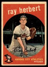1959 Topps #154 Ray Herbert UER VG ID: 66694 1959 Topps #154 Ray Herbert UER VG ID: 66694