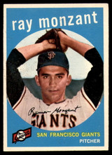 1959 Topps #332 Ray Monzant VG ID: 68266 1959 Topps #332 Ray Monzant VG ID: 68266