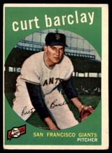 1959 Topps #307 Curt Barclay VG ID: 68033 1959 Topps #307 Curt Barclay VG ID: 68033