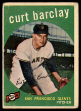 1959 Topps #307 Curt Barclay VG ID: 68037