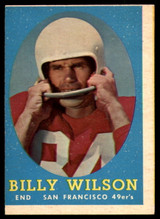 1958 Topps #95 Billy Wilson VG ID: 73817 1958 Topps #95 Billy Wilson VG ID: 73817