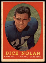 1958 Topps #131 Dick Nolan VG RC Rookie ID: 73895