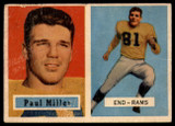 1957 Topps #120 Paul Miller DP P RC Rookie