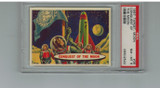 1957 Space Cards Target Moon Back #36 Conquest Of The Moon PSA 8 NM-MT #*sku4551 1957 Space Cards Target Moon Back #36 Conquest Of The Moon PSA 8 NM-MT #*sku4551