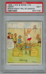 1935 J. WIX & SONS LTD HENRY..SPEAR RIGHT...PSA 7 NM #* 1935 J. WIX & SONS LTD HENRY..SPEAR RIGHT...PSA 7 NM #*