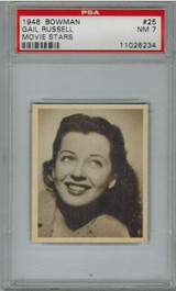 1948 Movie Stars #25 Gail Russell PSA 7 NM   #*