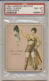 1944 American Beauties Miss-Placed Confidence PSA 8 NM- MT  #*