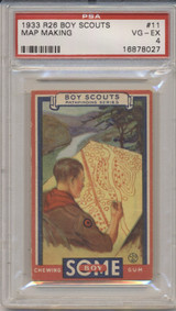 1933 GOUDEY BOY SCOUTS #11 MAP MAKING PSA 4 VG-EX ""  #*