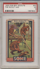 1933 GOUDEY BOY SCOUTS #40 THE SCOUT AXE PSA 5 EX  #*