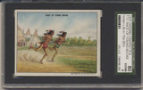 1910 T73 HASSAN CIGARETTES INDIANS LIFE IN THE '60s RACE OF YOUNG BUCK SGC 80 EX-MT 6  #*