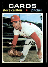 1971 Topps # 55 Steve Carlton Miscut 