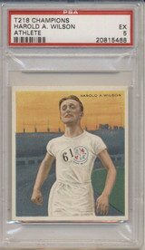 1910 T218 CHAMPIONS MECCA HAROLD A. WILSON (ATHLETE) PSA 5 EX  #*