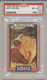 1933 GOUDEY BOY SCOUTS #11 MAP MAKING PSA 6.5 EX-MT+ #* 1933 GOUDEY BOY SCOUTS #11 MAP MAKING PSA 6.5 EX-MT+ #*