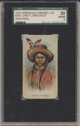 1910 E49 American Caramel Chief Lone Wolf SGC 30 GOOD 2  #*