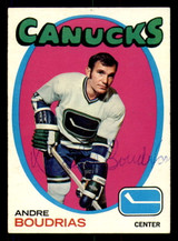 1971-72 Topps # 12 Andre Boudrias Signed 