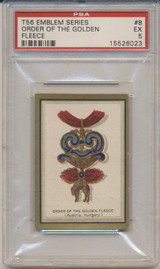 1911 T56 American Tobacco Emblems #8 Order Of The Golden Fleece PSA 5 EX  #*