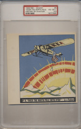 1936 R65 Goudey History Of Aviation #9 Over The North Pole With Byrd PSA 4.5 VG-EX+  #*