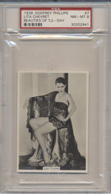 1939 Beauties Of To-Day #7 Lita Chevret PSA 8 NM-MT #* 1939 Beauties Of To-Day #7 Lita Chevret PSA 8 NM-MT #*