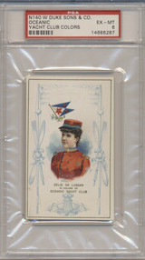 1890 N140 YACHT CLUB COLORS OCEANIC PSA 6 EX-MT #* 1890 N140 YACHT CLUB COLORS OCEANIC PSA 6 EX-MT #*