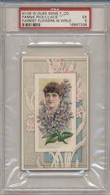 1888 N106 FAIREST FLOWERS IN THE WORLD FANNIE RICE/LILACS PSA 5 EX #* 1888 N106 FAIREST FLOWERS IN THE WORLD FANNIE RICE/LILACS PSA 5 EX #*