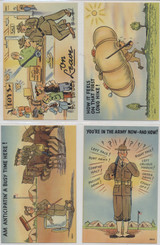 1942 YD-26 (10) Military Comic Post Cards W/Enevelope Camp Davis Holly Ridge, NC #* 1942 YD-26 (10) Military Comic Post Cards W/Enevelope Camp Davis Holly Ridge, NC #*