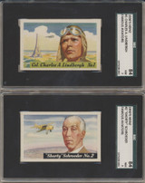 1938 F277-4 Famous Aviators Set 25 (23 Raw and 2 SGC 7 NM With Album W/ 2 Extra Cards  #*