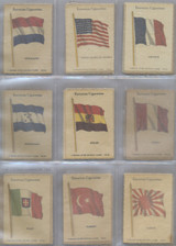 1934 Kensitas Cigarettes National Flags Silks 40/60 w/Checklist  #*