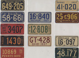 1937 Goudey Auto License Plates Lot 12  #*