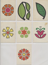 1968 Donruss Flower Power Stickers Lot 7 Different  #*