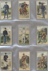 1910 T81 Recruit Cigarettes Military Set (50) DIE CUT Low Grade #* 1910 T81 Recruit Cigarettes Military Set (50) DIE CUT Low Grade #*
