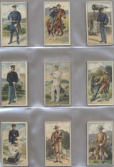 1910 T81 Recruit Cigarettes Military Set (50) DIE CUT Low Grade  #*