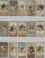 1910 T440-14  Actresses And Girls In Star (Bat) Set 25 Blank Backs  #*sku15533