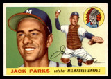 1955 Topps #23 Jack Parks UER Ex-Mint RC Rookie Braves UER ID:308572 1955 Topps #23 Jack Parks UER Ex-Mint RC Rookie Braves UER ID:308572