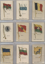 1910 S-33 National Flags (Egyptienne Straight Cigarettes) Lot( 43) 3 1/4 By 2 1/8 Inches  #*