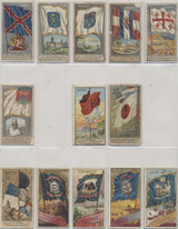1887 Tobacco Cards N6, N9, N10, N11 Lot 13 Flags #* 1887 Tobacco Cards N6, N9, N10, N11 Lot 13 Flags #*