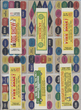 968 Topps Nutty Tickets & Mini Stickers Lot 23 Different And 1 Dup. #* 968 Topps Nutty Tickets & Mini Stickers Lot 23 Different And 1 Dup. #*