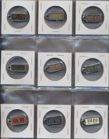 1942/75 Disabed American Key Chain License Plates Illinois 34 Different With 15 Dups #* 1942/75 Disabed American Key Chain License Plates Illinois 34 Different With 15 Dups #*