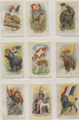 1915 SC1 Imperial Tobacco Silks Canada Animal With Flag 49/55 Different 1 Variation #* 1915 SC1 Imperial Tobacco Silks Canada Animal With Flag 49/55 Different 1 Variation #*