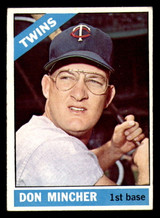 1966 Topps #388 Don Mincher Excellent+ Twins   ID:310971