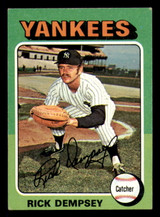 1975 Topps Mini #451 Rick Dempsey Excellent+ Yankees    ID:311855