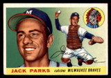 1955 Topps #23 Jack Parks UER Very Good RC Rookie Braves UER   ID:312162