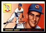 1955 Topps #101 Johnny Gray Excellent+ RC Rookie Athletics ID:312215 1955 Topps #101 Johnny Gray Excellent+ RC Rookie Athletics ID:312215