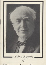 1930's THOMAS ALVA EDISON A BRIEF BIOGRAPHY 30 PAGES+  #*