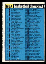1974-75 Topps #141 NBA Checklist 1-176 Marked   ID:312843