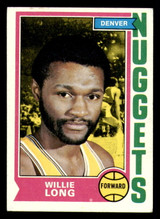 1974-75 Topps #202 Willie Long Excellent+ Nuggets ID:312898 1974-75 Topps #202 Willie Long Excellent+ Nuggets ID:312898