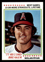 1978 Topps #6 Nolan Ryan RB Near Mint+ Angels RB    ID:314206