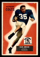 1955 Bowman #8 Alan Ameche Excellent RC Rookie Colts    ID:315434